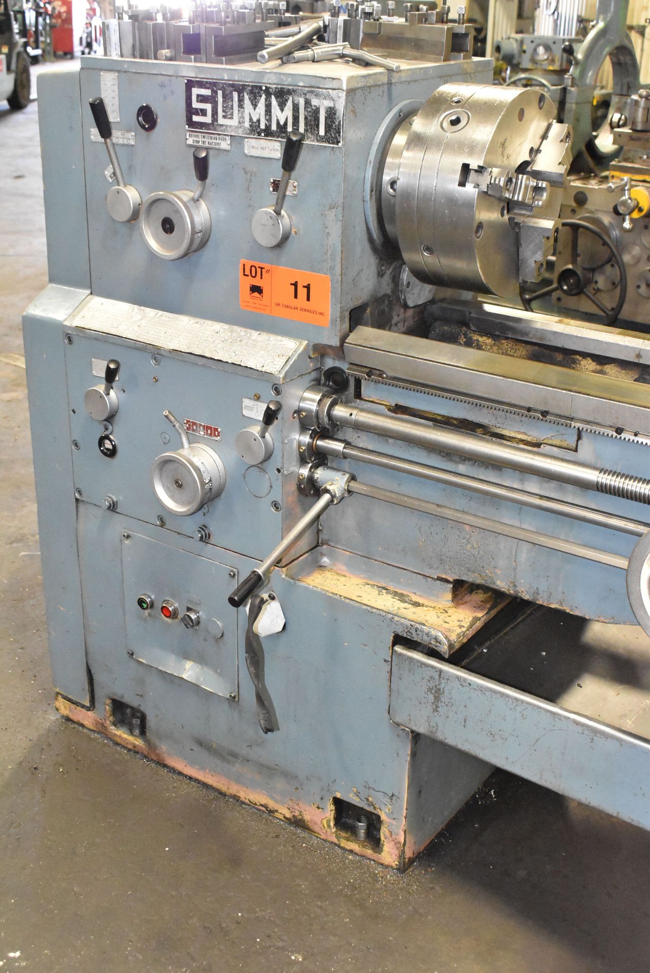 SUMMIT GAP BED ENGINE LATHE WITH 20" SWING OVER BED, 28" SWING IN GAP, 88" DISTANCE BETWEEN CENTERS, - Image 3 of 10