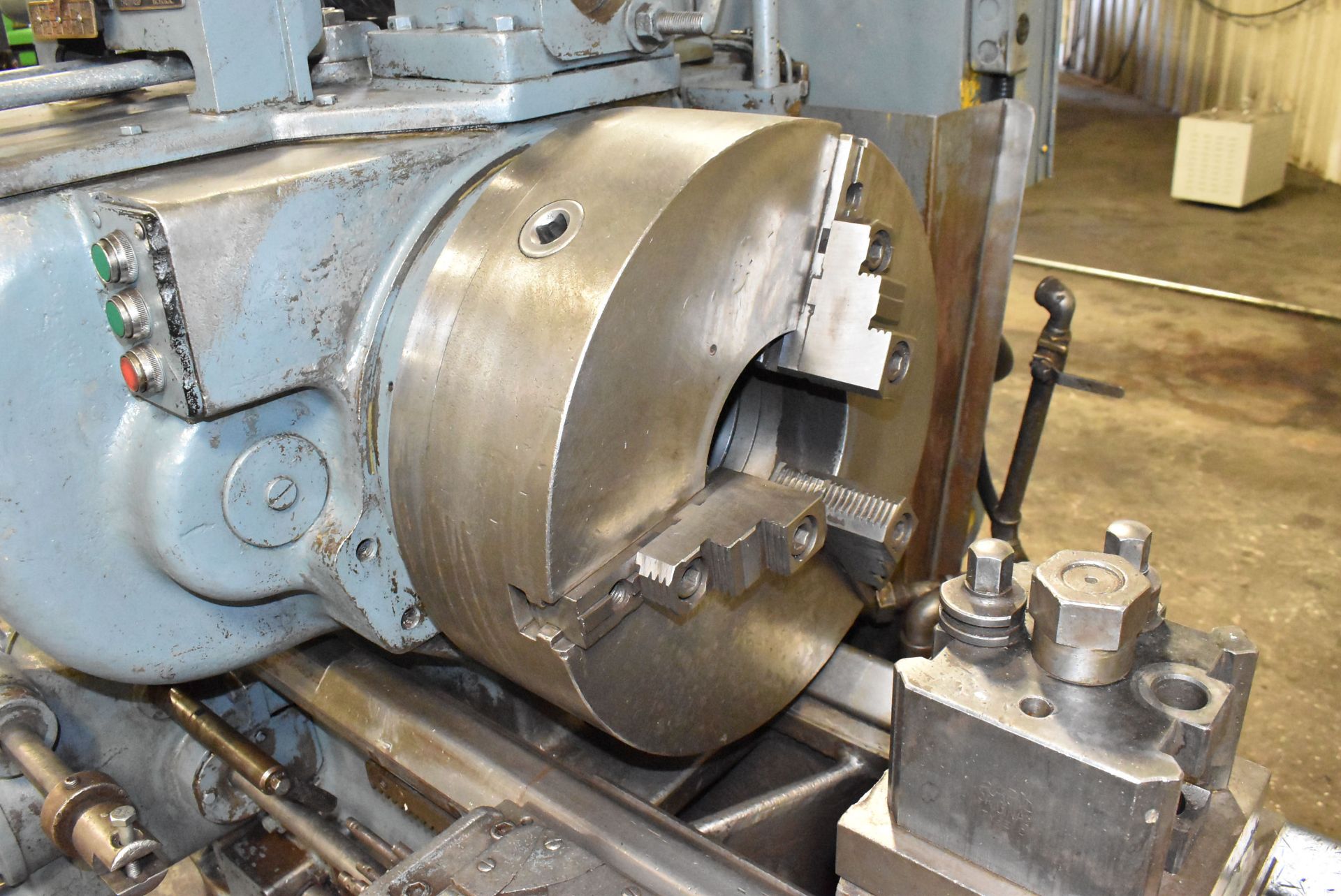 WARNER & SWASEY 3A TURRET LATHE WITH 24" SWING OVER BED, 52" DISTANCE BETWEEN CENTERS, 6.25" SPINDLE - Image 4 of 9