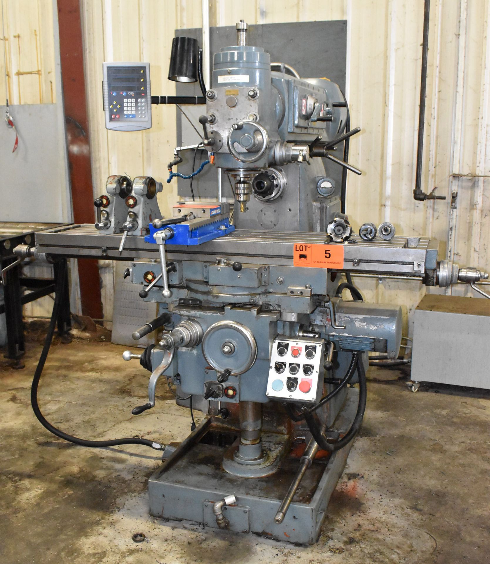 VARNAMO V-2H UNIVERSAL MILLING MACHINE WITH 12"X60" TABLE, VERTICAL SPINDLE SPEEDS TO 2400 RPM,