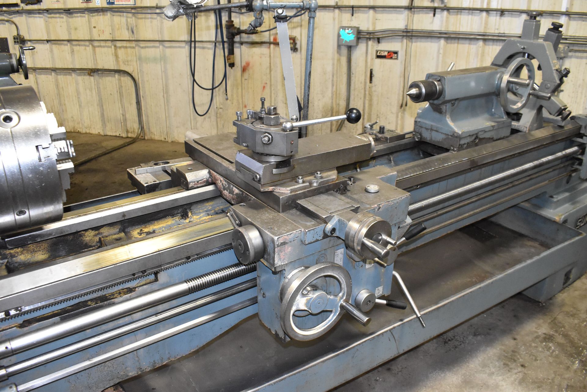 SUMMIT GAP BED ENGINE LATHE WITH 20" SWING OVER BED, 28" SWING IN GAP, 88" DISTANCE BETWEEN CENTERS, - Image 6 of 10