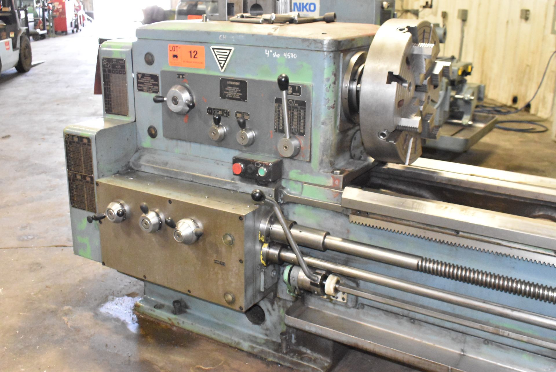 STANKO 1M63B-1 ENGINE LATHE WITH 30.5" SWING OVER BED, 62" DISTANCE BETWEEN CENTERS, 3.25" SPINDLE - Image 3 of 10