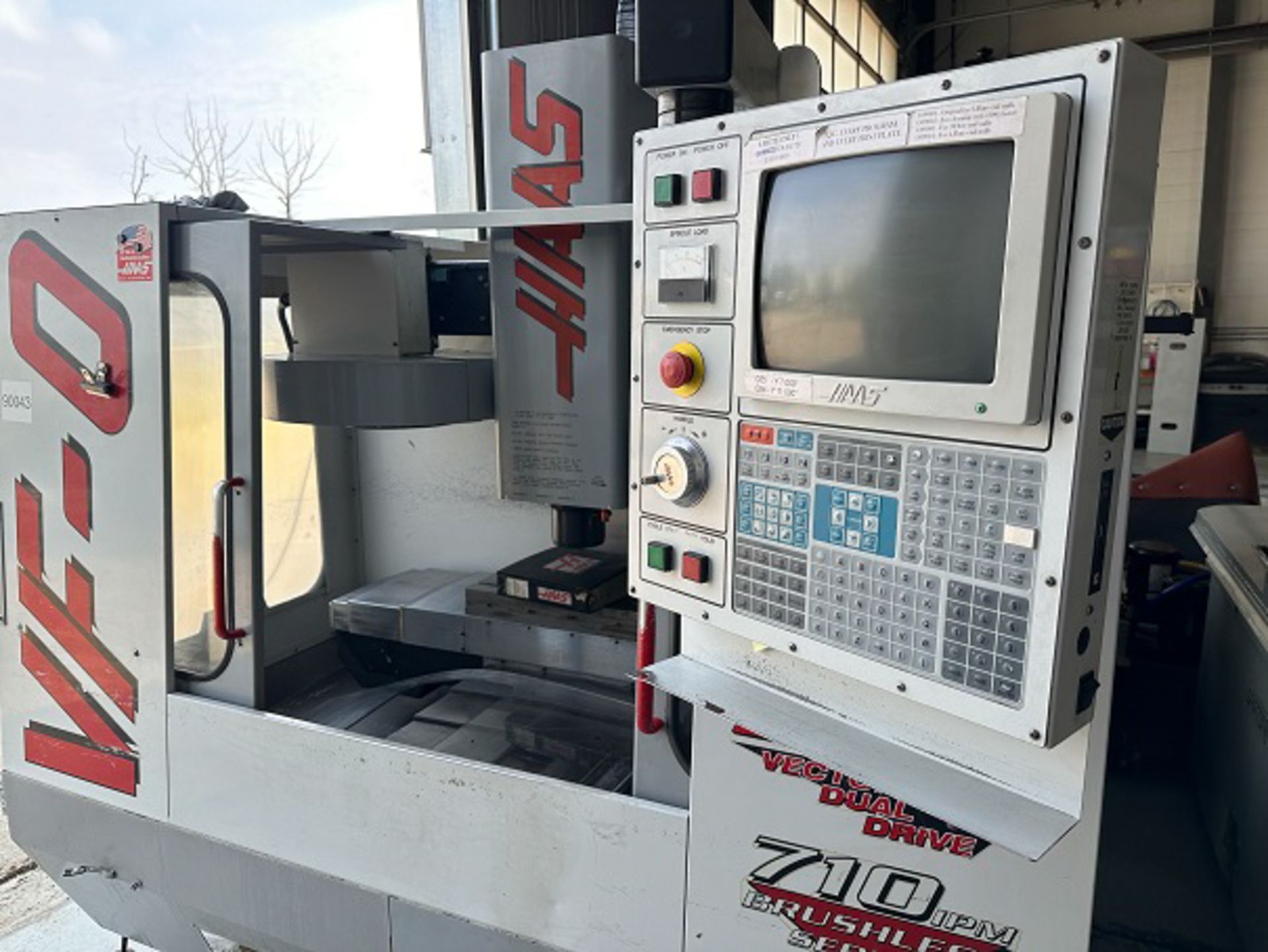 HAAS VF-0 CNC VERTICAL MACHINING CENTER WITH HAAS CNC CONTROL, 14" X 26" TABLE, TRAVELS: X - 20"; - Image 11 of 16
