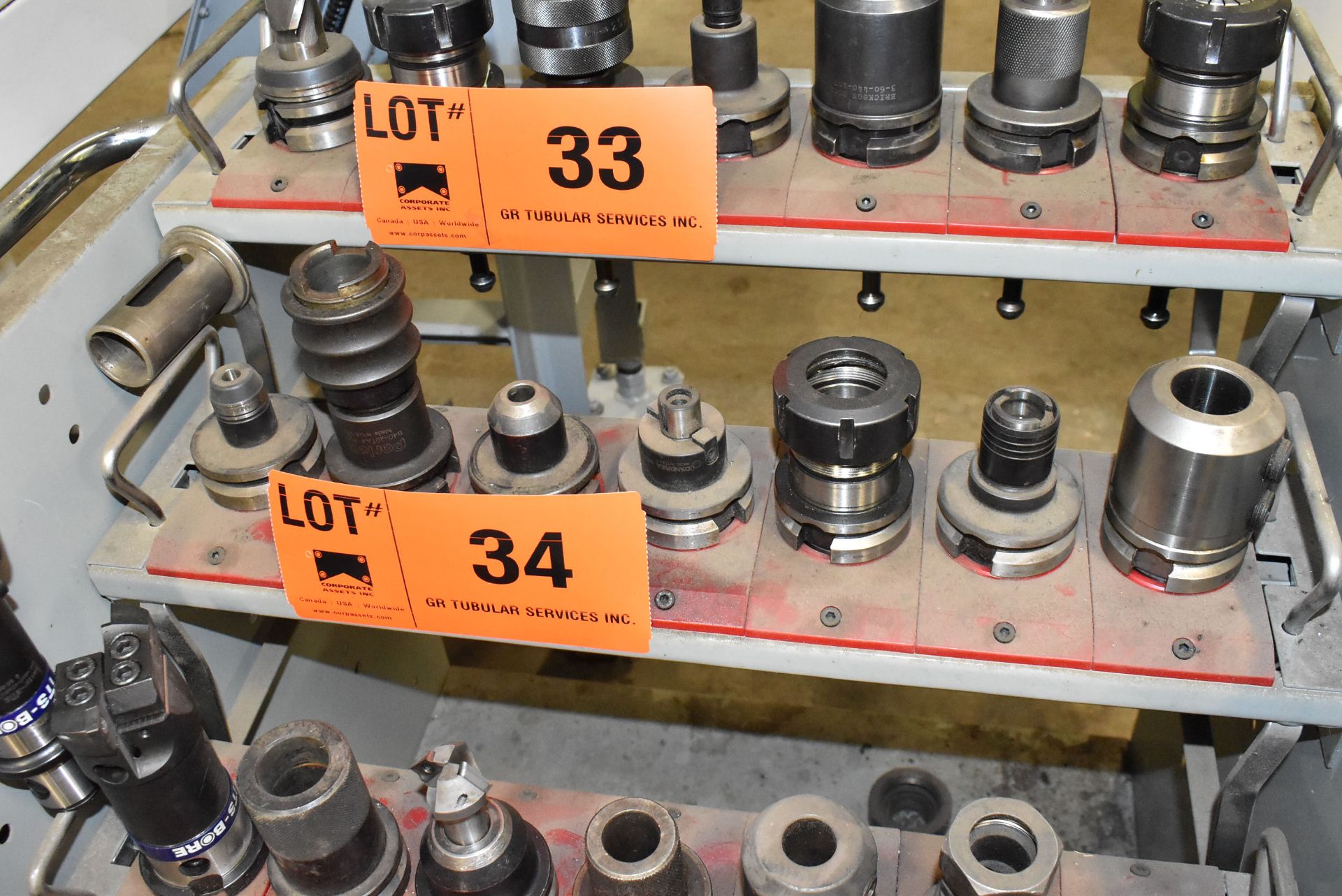 LOT/ (7) BT 40 TAPER TOOL HOLDERS (LOCATED AT 3601 75 AVENUE, LEDUC, AB, T9E 0Z5)