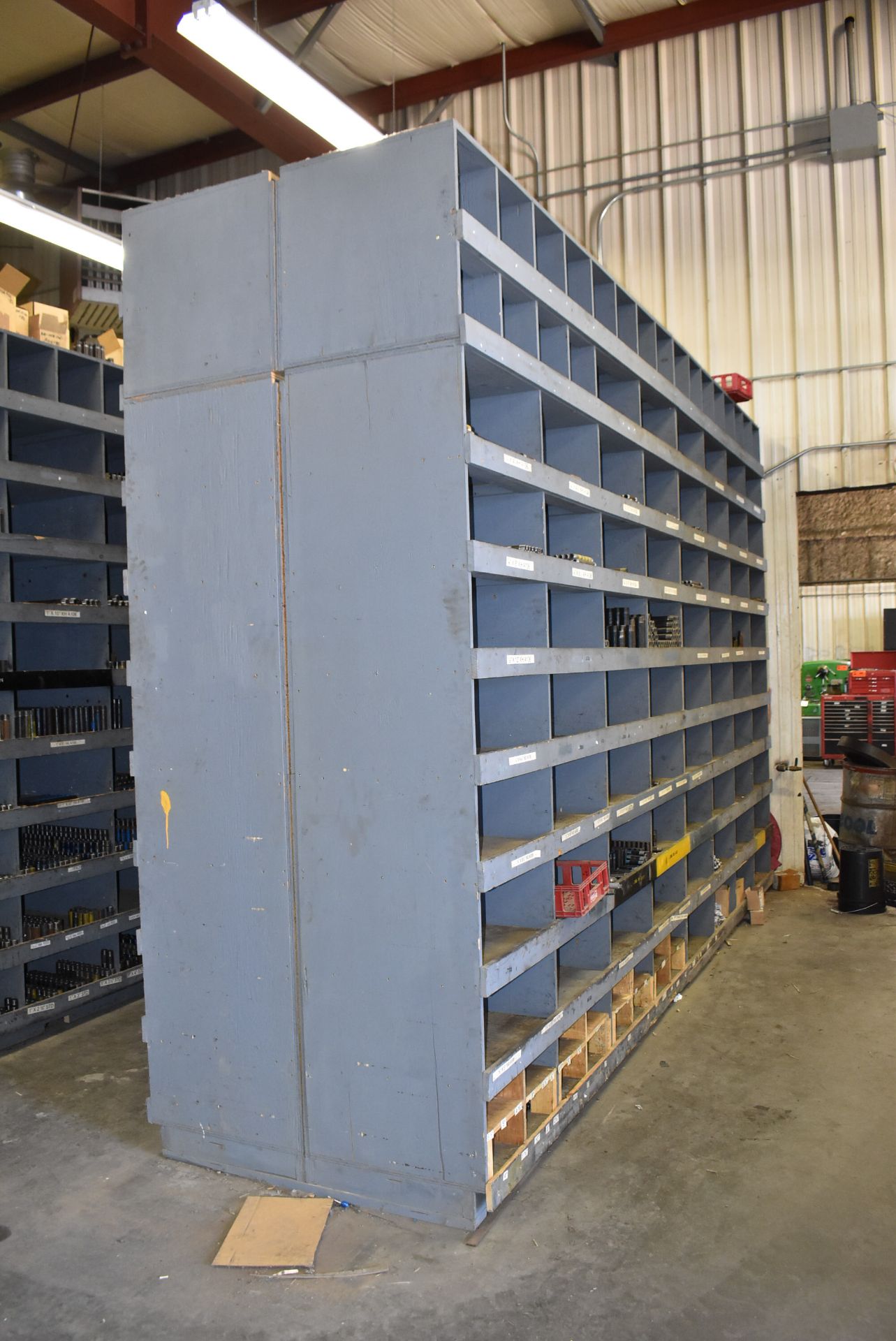 LOT/ (6) WOODEN PIGEON HOLE STORAGE CABINETS - Image 7 of 7