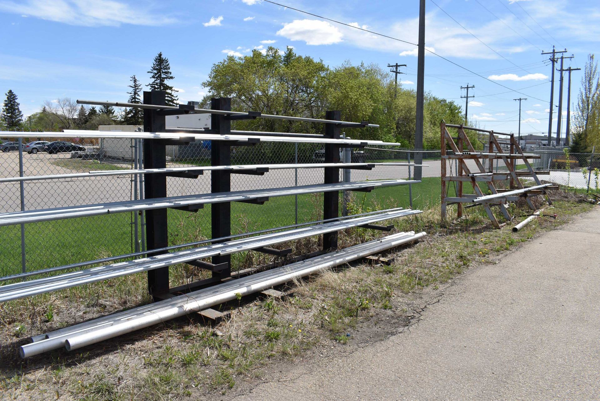 LOT/ (3) CANTILEVER MATERIAL RACKS (NO CONTENTS) - Image 2 of 4