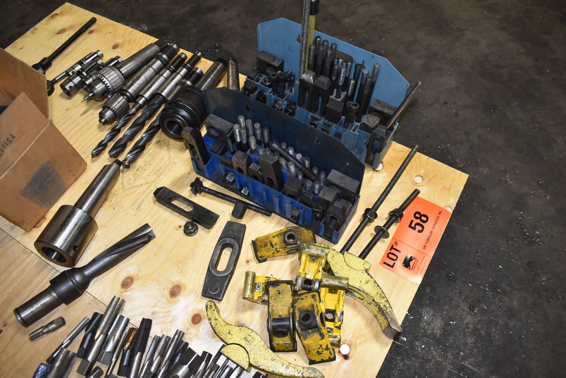LOT/ CONTENTS OF PALLET CONSISTING OF TAPS, DRILLS AND TIE DOWN CLAMPING - Image 3 of 5