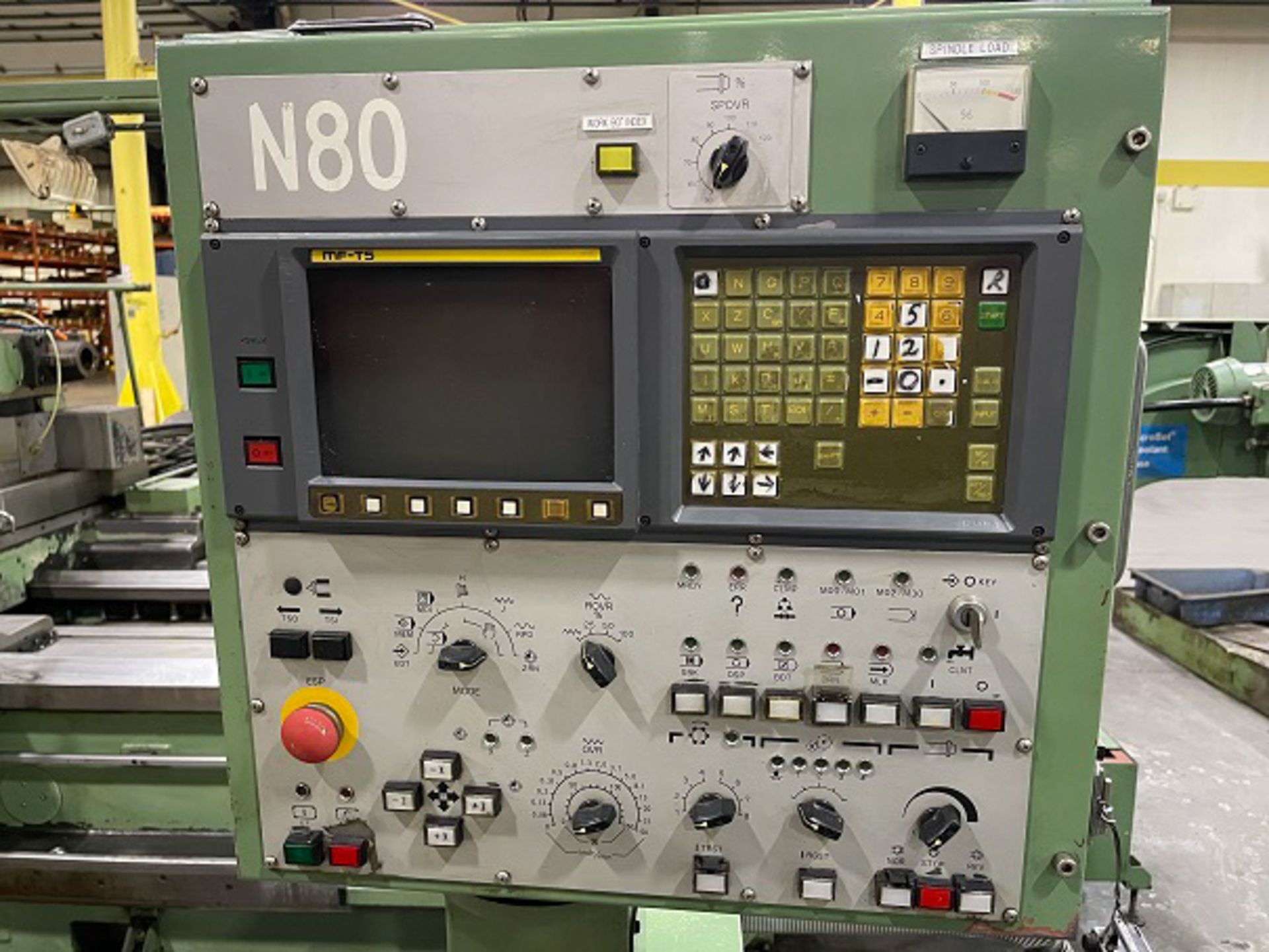 MORI SEIKI LL8-B CNC LATHE WITH FANUC CNC CONTROL, 40" 4-JAW CHUCK, 51" SWING OVER BED, 80" DISTANCE - Image 5 of 21