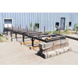 LOT/ (3) HEAVY DUTY ROLLER CONVEYORS