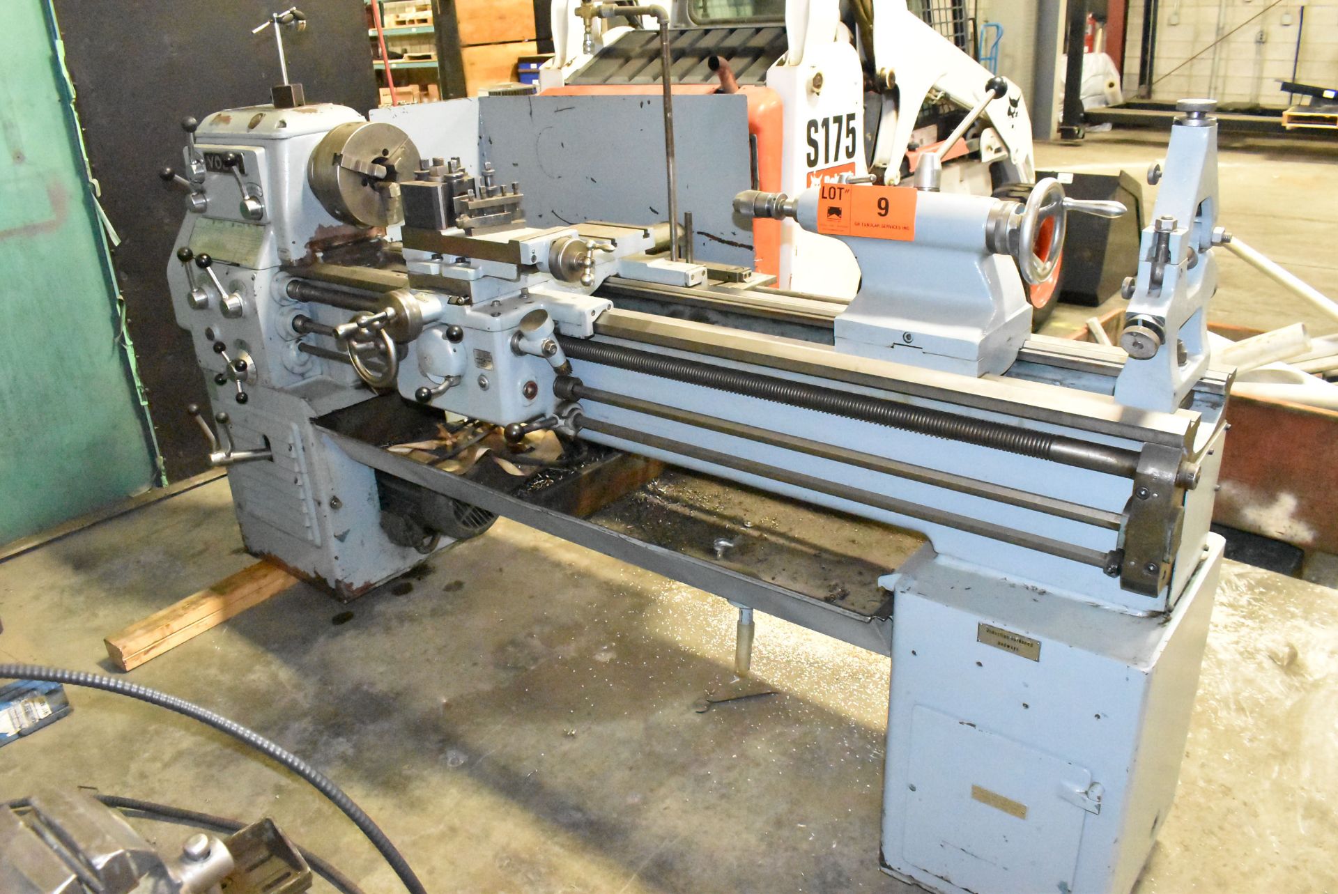 VOEST GAP BED ENGINE LATHE WITH 19" SWING OVER BED, 60" BETWEEN CENTERS,1.75" BORE, SPEEDS TO