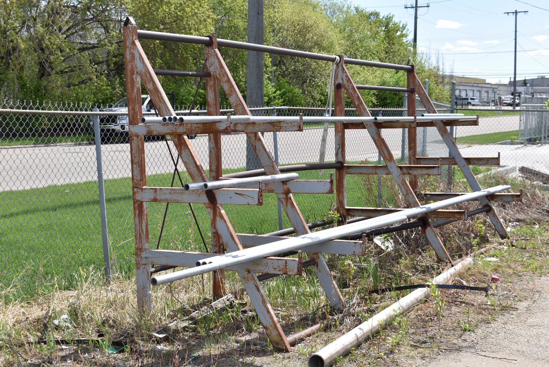 LOT/ (3) CANTILEVER MATERIAL RACKS (NO CONTENTS) - Image 4 of 4