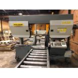 HYD-MECH (2007) H-22A DUAL POST AUTOMATIC HORIZONTAL BAND SAW WITH 20"X22" MAX. CAPACITY, SPEEDS