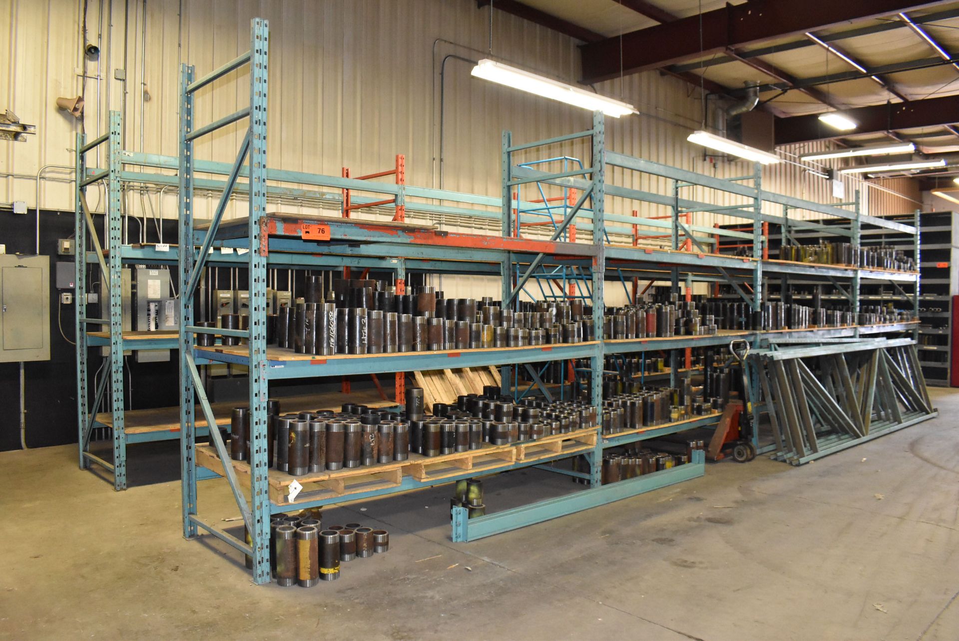 LOT/ (20) SECTIONS OF HEAVY DUTY ADJUSTABLE PALLET RACKING