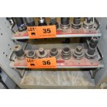 LOT/ (7) BT 40 TAPER TOOL HOLDERS