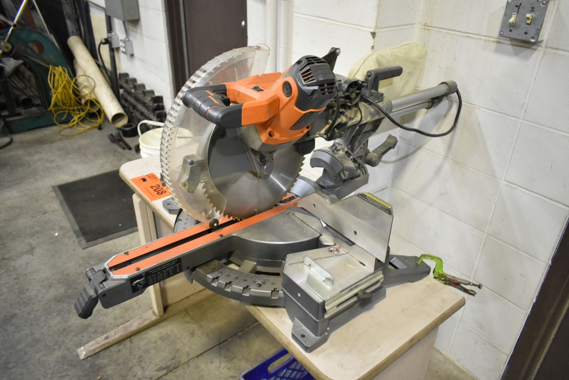 RIDGID 12" MITRE SAW [RIGGING FOR LOT #208 - $25 CAD PLUS APPLICABLE TAXES] - Image 2 of 3