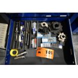 LOT/ CONTENTS OF DRAWER CONSISTING OF FACE MILLS AND TOOLING