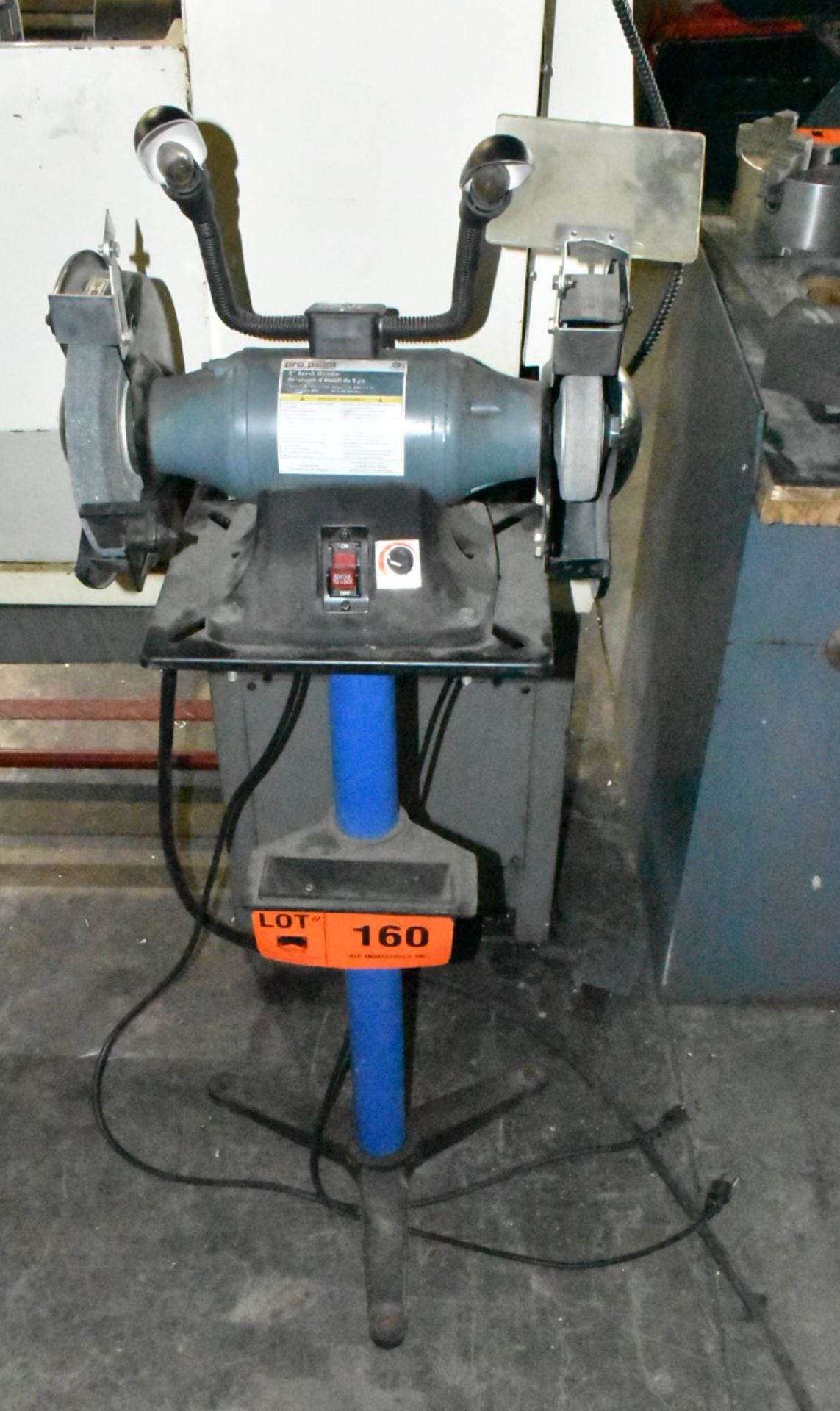 PRO POINT 8" PEDESTAL GRINDER [RIGGING FOR LOT #160 - $25 CAD PLUS APPLICABLE TAXES]