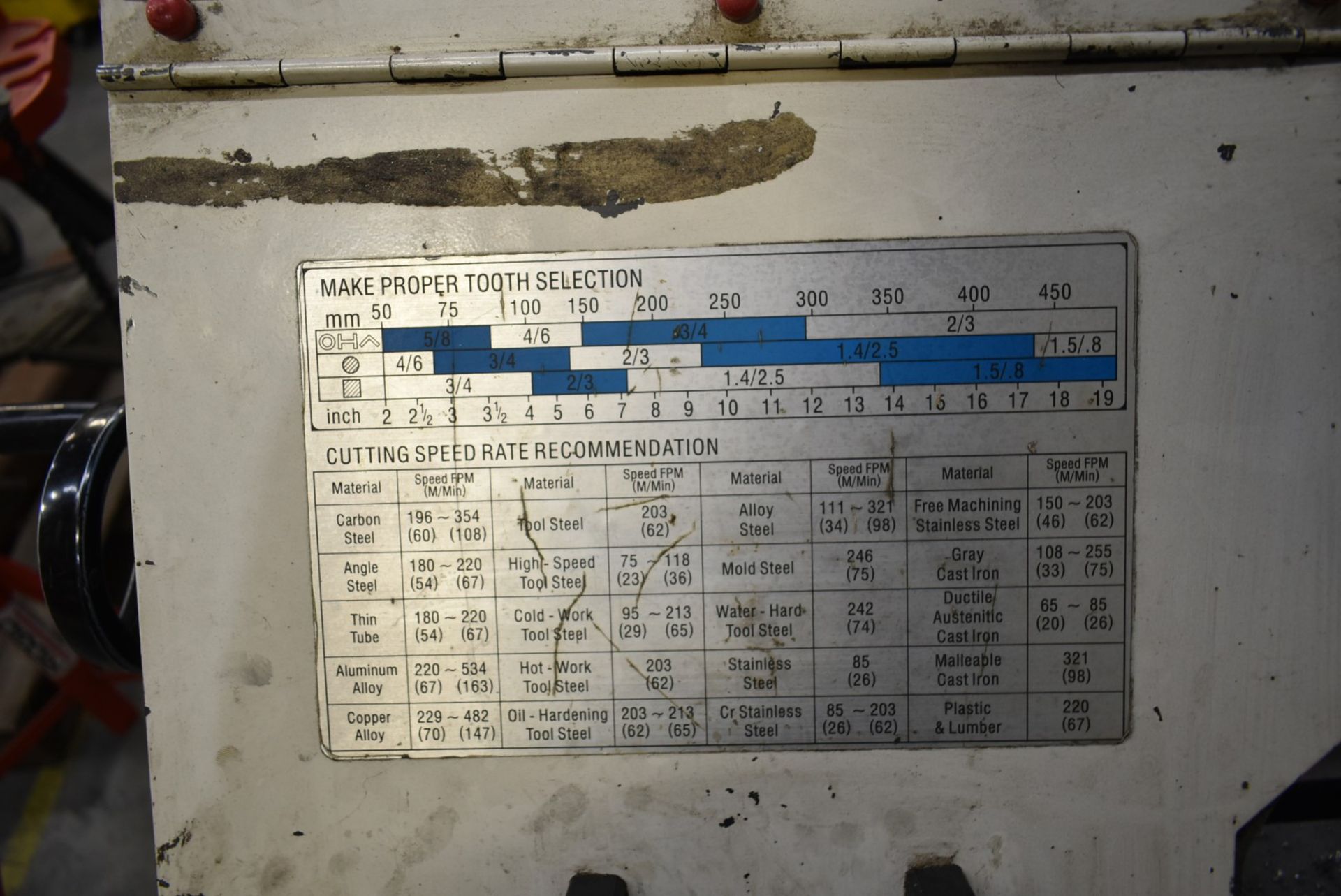 ADVANCE RF916B HORIZONTAL BAND SAW WITH 1.5HP, 9" THROAT S/N: 191231 (CI) [RIGGING FOR LOT #158 - $ - Image 5 of 6