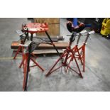 LOT/ RIDGID PIPE STAND WITH STANDS