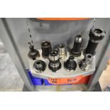 LOT/ (9) CAT40 TOOL HOLDERS