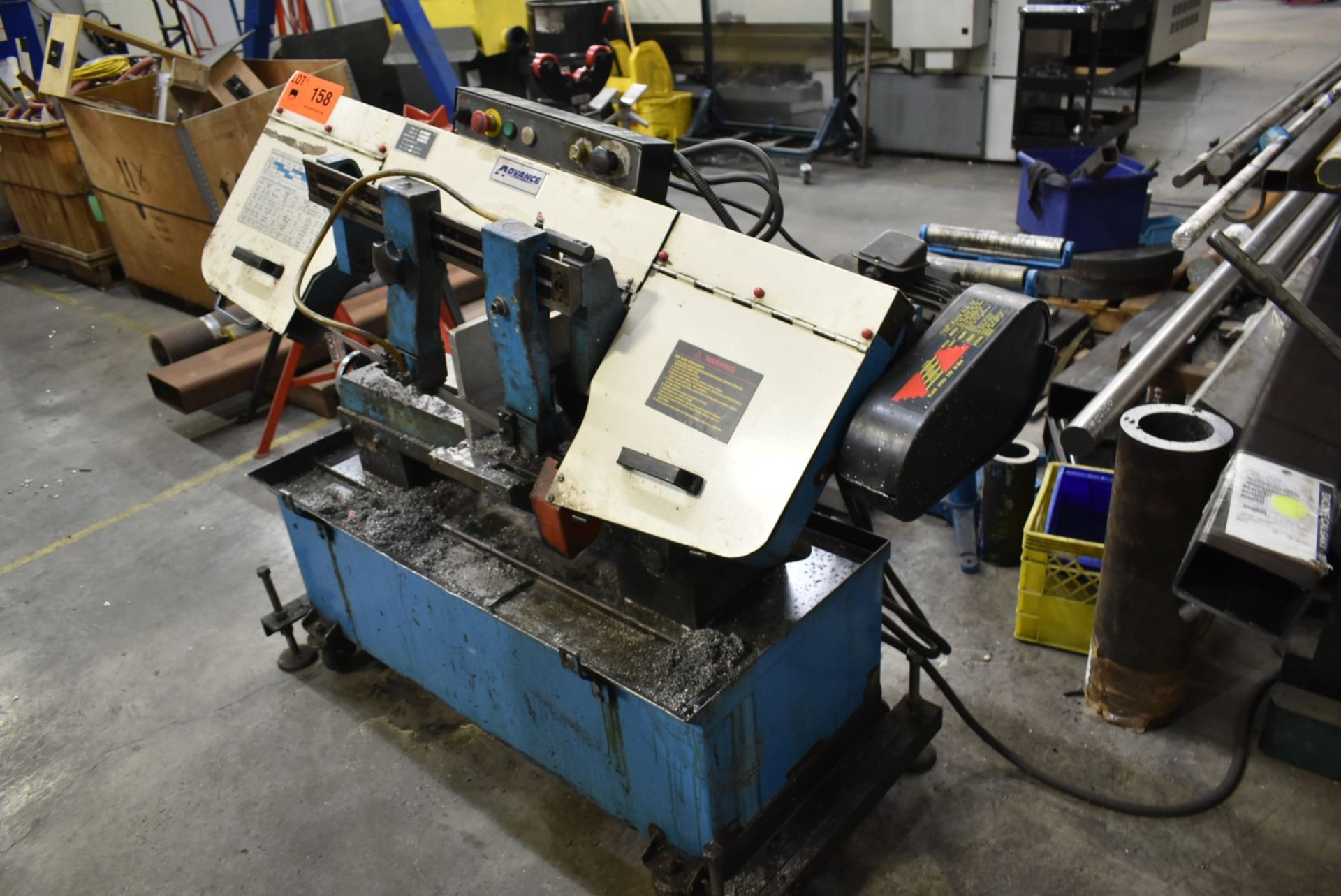 ADVANCE RF916B HORIZONTAL BAND SAW WITH 1.5HP, 9" THROAT S/N: 191231 (CI) [RIGGING FOR LOT #158 - $ - Image 2 of 6