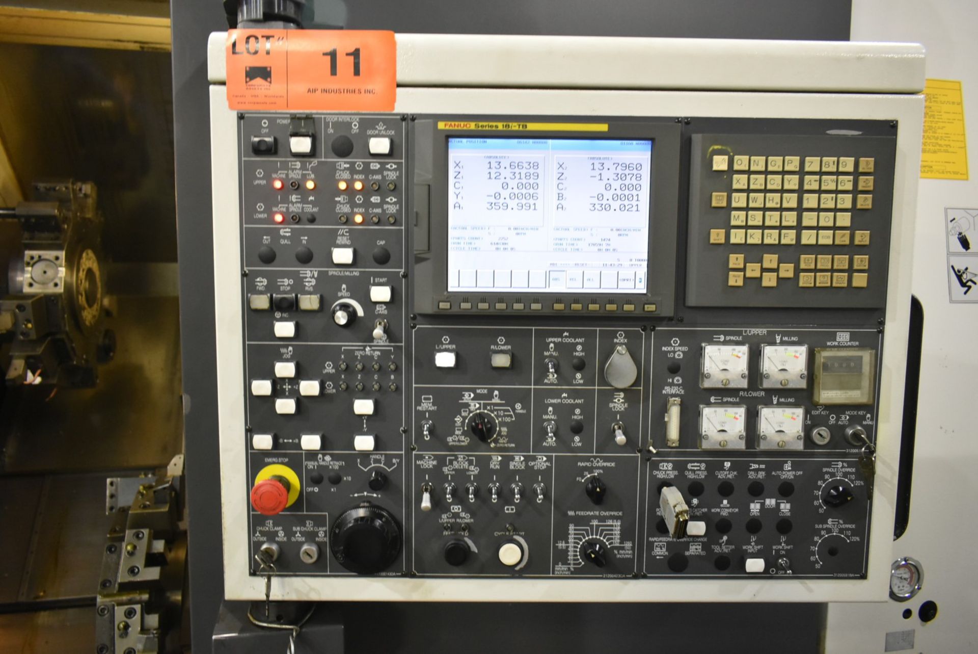 NAKAMURA TOME (2005) WT250 MULTI-AXIS OPPOSED SPINDLE AND TWIN TURRET CNC MULTI TASKING CENTER - Image 8 of 9