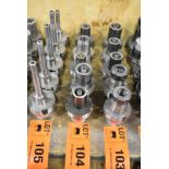 LOT/ (5) HSK100 TOOL HOLDERS [RIGGING FOR LOT #104 - $25 CAD PLUS APPLICABLE TAXES]