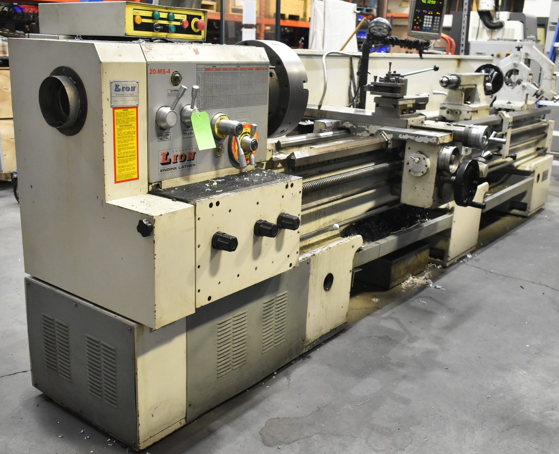 LION C11MS GAP BED ENGINE LATHE WITH 24" SWING IN THE BED, 30" SWING IN THE GAP, 119" IN BETWEEN