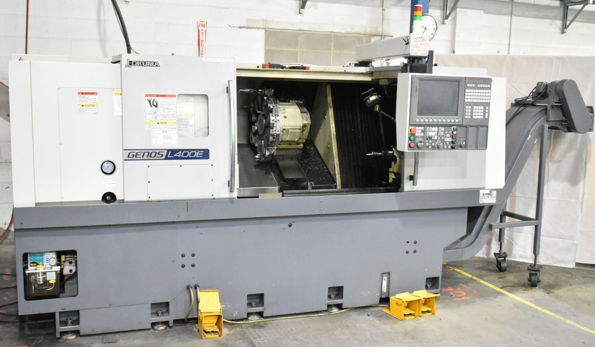 OKUMA (2012) GENOS L440E CNC TURNING CENTER WITH OKUMA 0SP-P200LA-R CNC CONTROL, KITIGAWA B210 10"