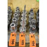 LOT/ (5) HSK100 TOOL HOLDERS [RIGGING FOR LOT #105 - $25 CAD PLUS APPLICABLE TAXES]