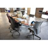 LOT/ BOARDROOM TABLE WITH CHAIRS