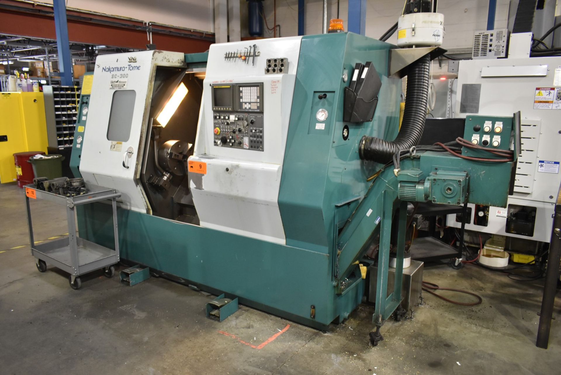 NAKAMURA TOME (2004) SC-300 CNC TURNING CENTER WITH FANUC SERIES 21T CNC CONTROL, KITIGAWA BB12 - Image 2 of 7