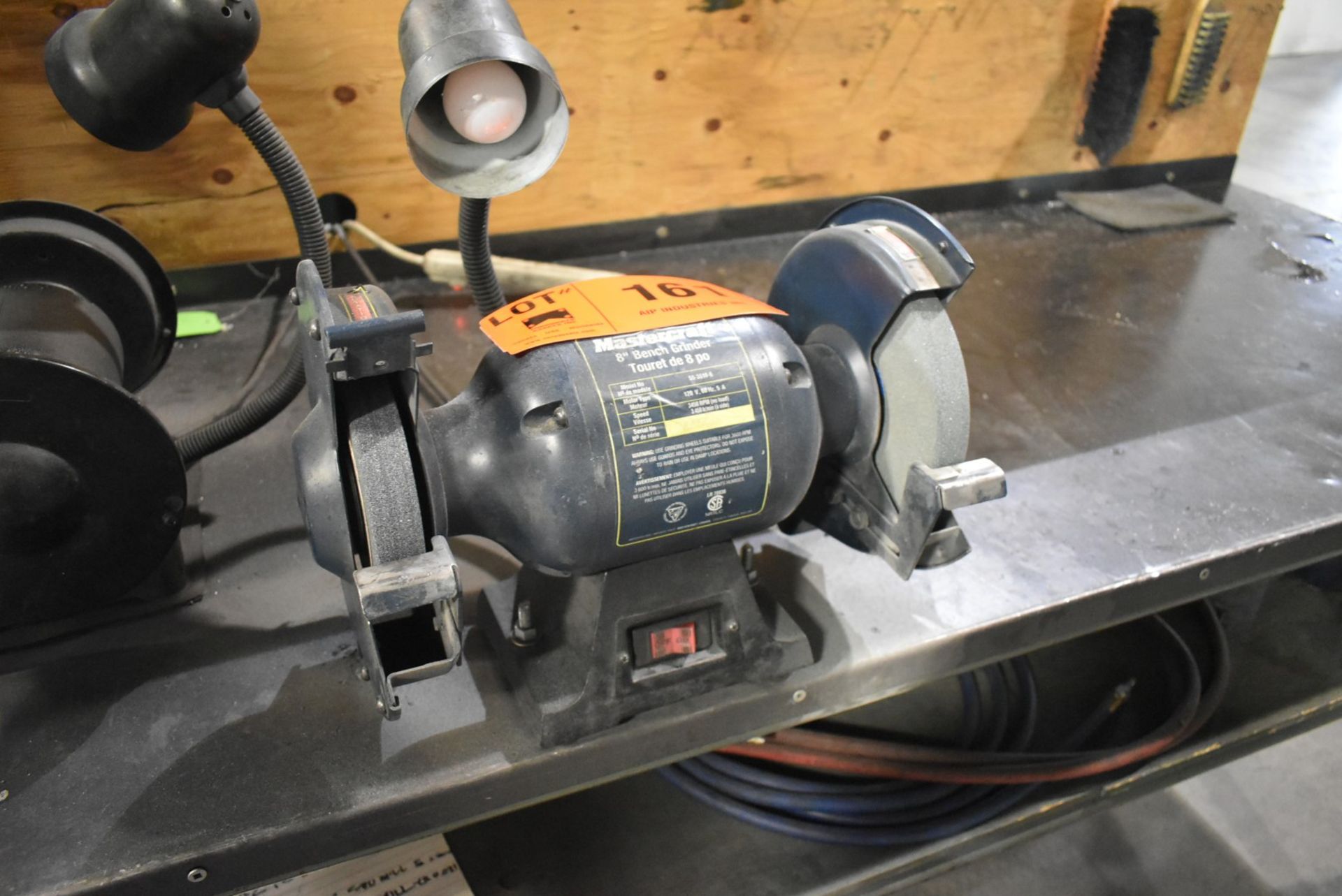 MASTERCRAFT 8" BENCH GRINDER [RIGGING FOR LOT #161 - $25 CAD PLUS APPLICABLE TAXES]