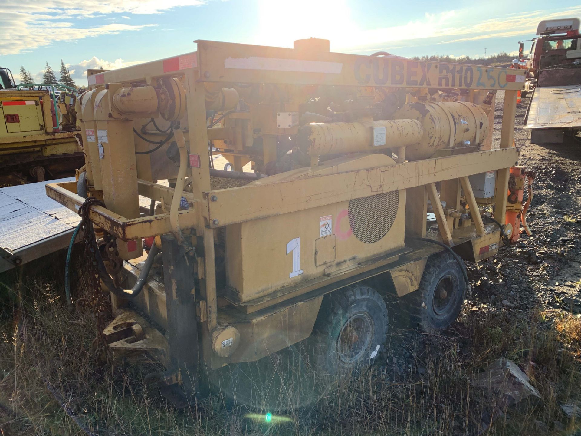 Cubex R110 CUBEX (2008) R110 TOW-BEHIND COMPRESSOR WITH 150 PSI OUTPUT, 10,908 ...