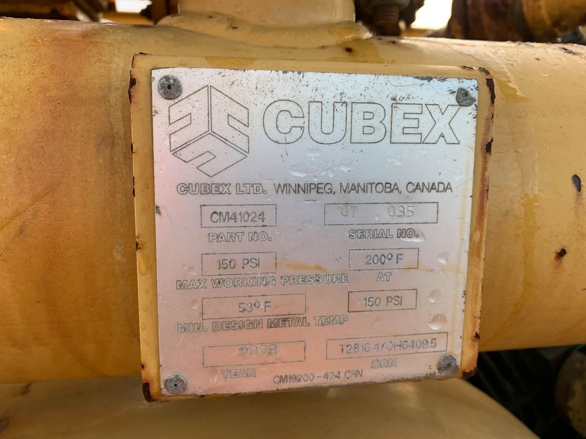 Cubex R110 CUBEX (2008) R110 TOW-BEHIND COMPRESSOR WITH 150 PSI OUTPUT, 10,908 ...