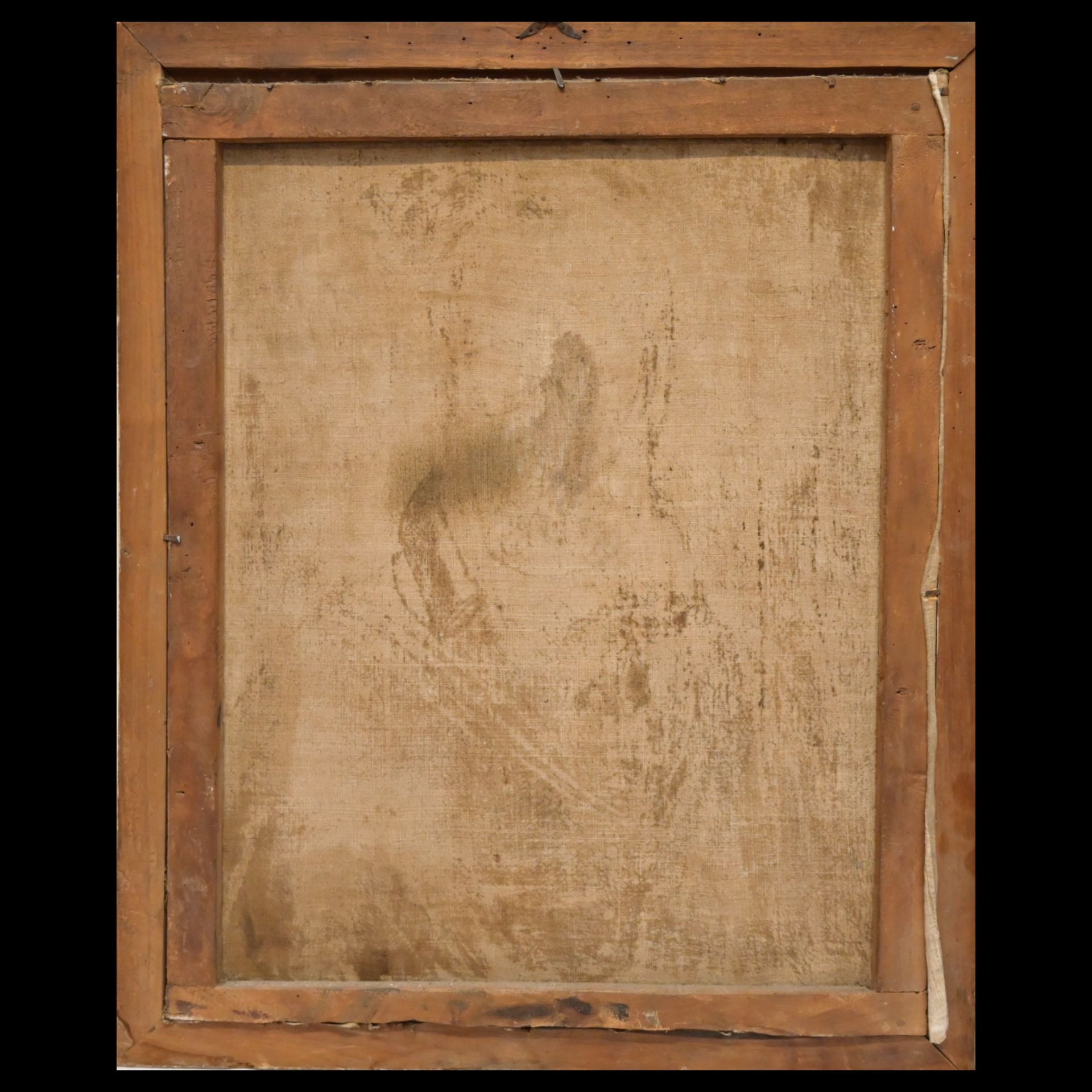 Rare painting, Memento Mori, Oil on canvas, Italy, 19th Century, Roman school of painting, Masons. - Bild 7 aus 7