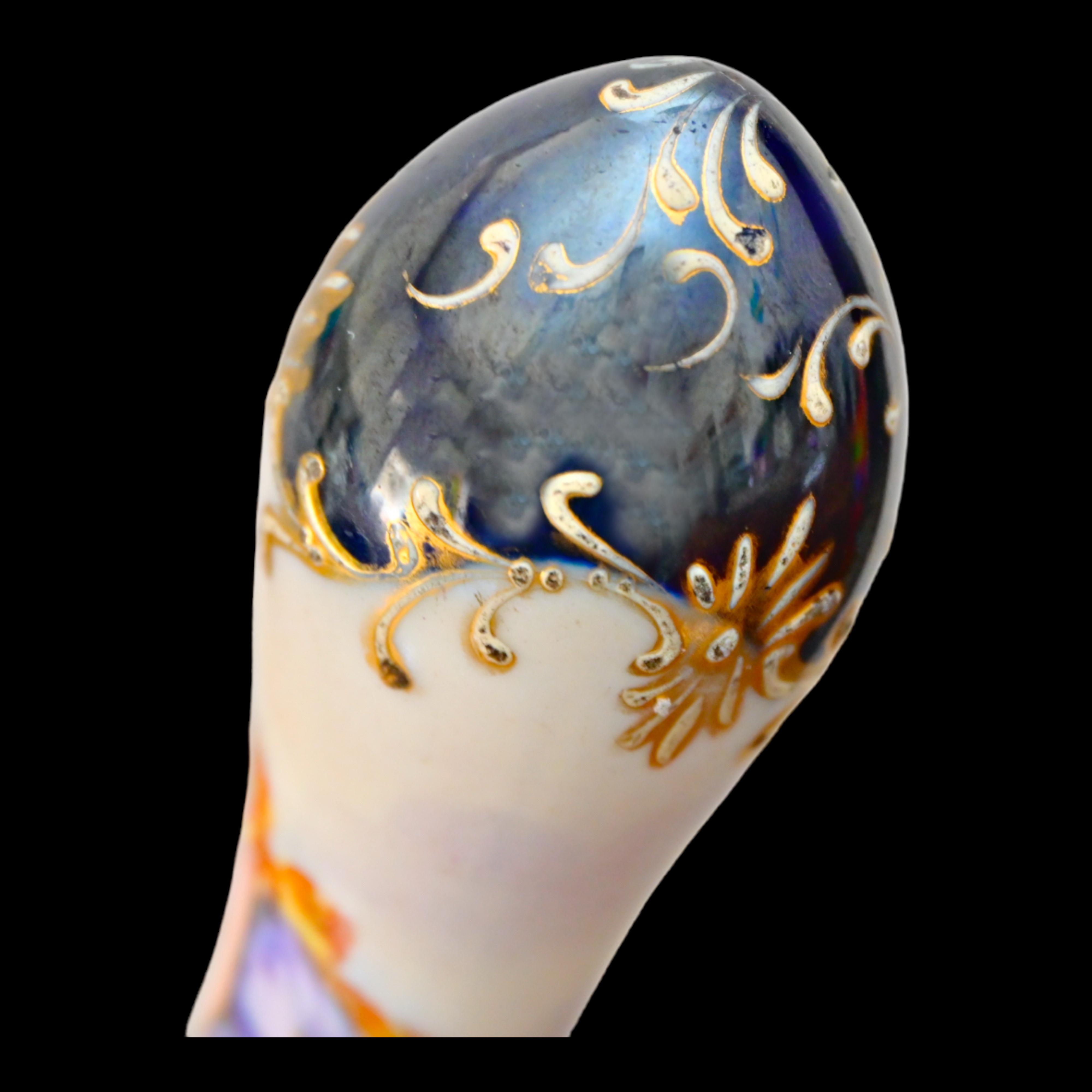 Rare Cane with Porcelain pommel. Limoge Porcelain Manufactory. France, 19th century. - Image 8 of 9