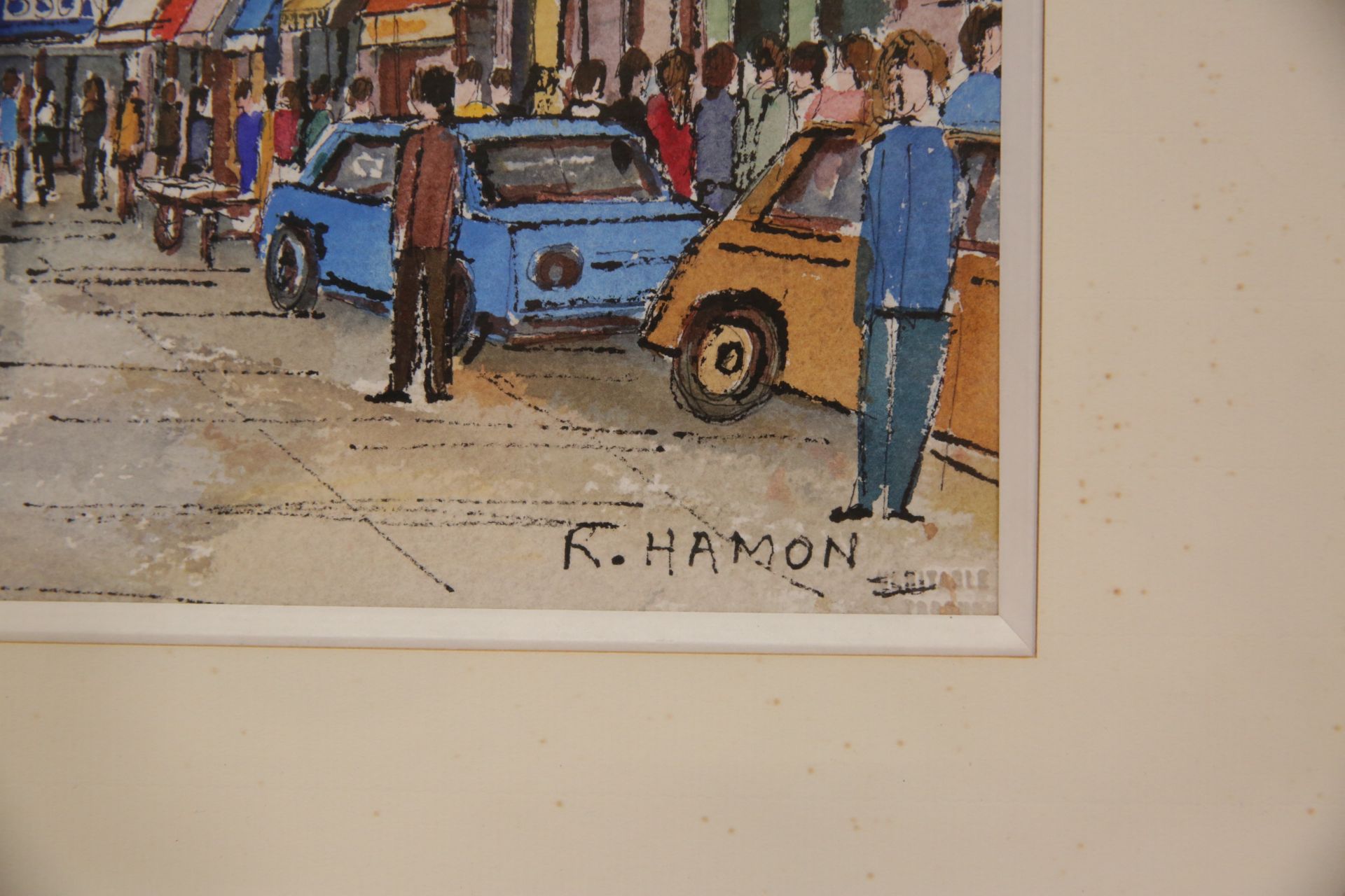Roland Hamon (1909-1987) "Parisian street scenes", 1969, Watercolor on paper. - Bild 5 aus 5