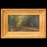 Henri GERVEX (1852-1929) Forest landscape, oil on canvas, provenance: Sotheby's, December 6, 1991.