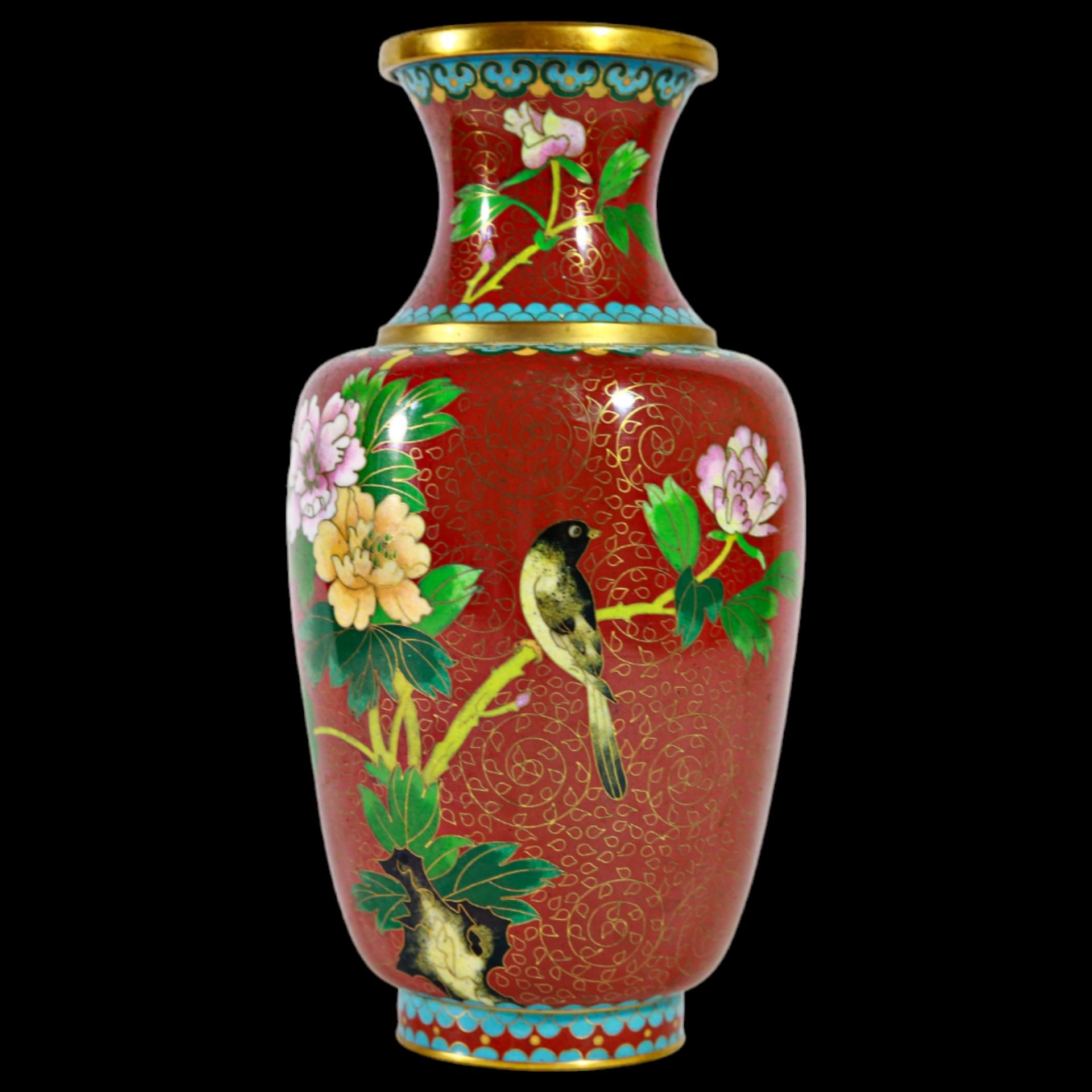Pair of Fine Japanese Cloisonne Vases, Meiji / Taisho Era. - Image 11 of 20