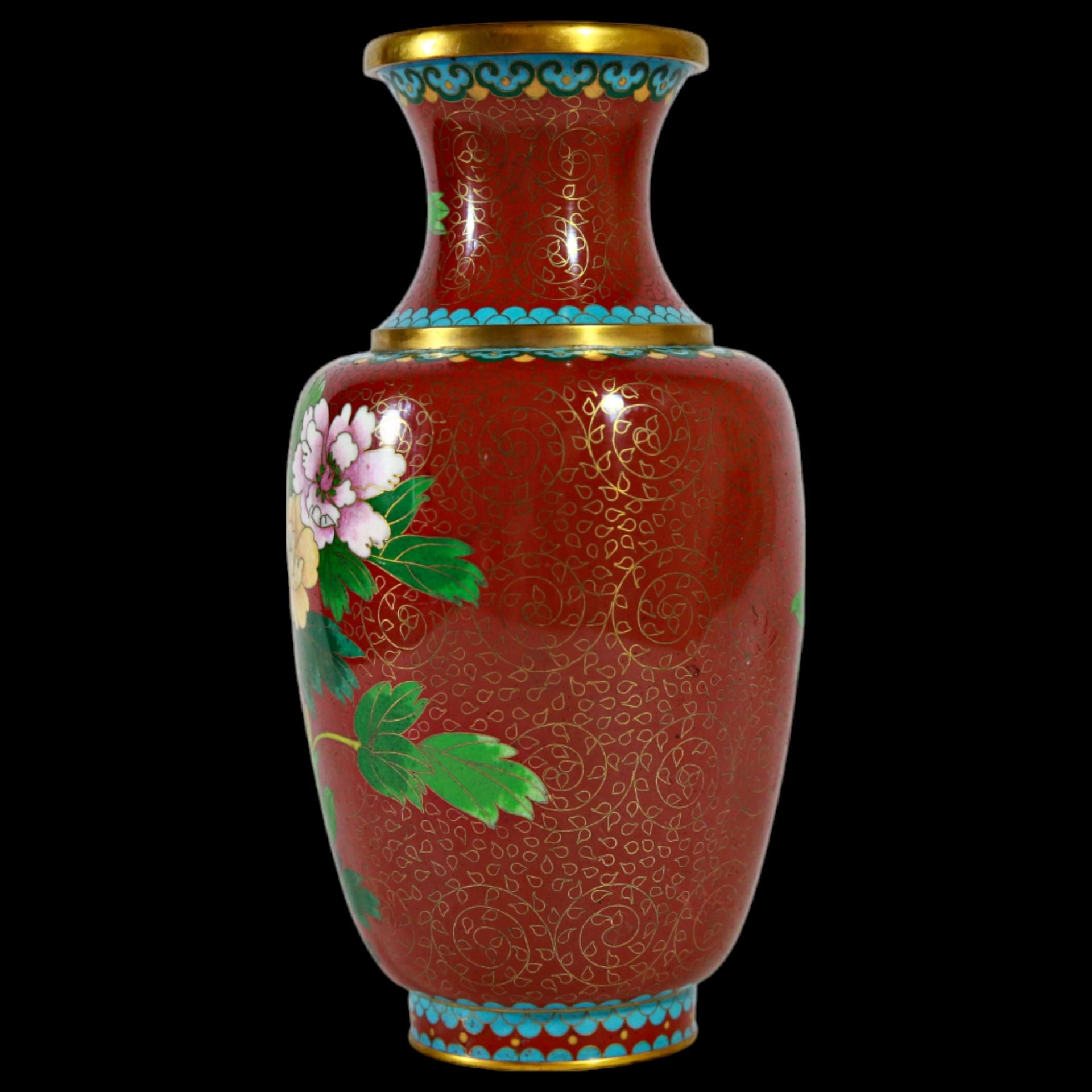 Pair of Fine Japanese Cloisonne Vases, Meiji / Taisho Era. - Image 4 of 20