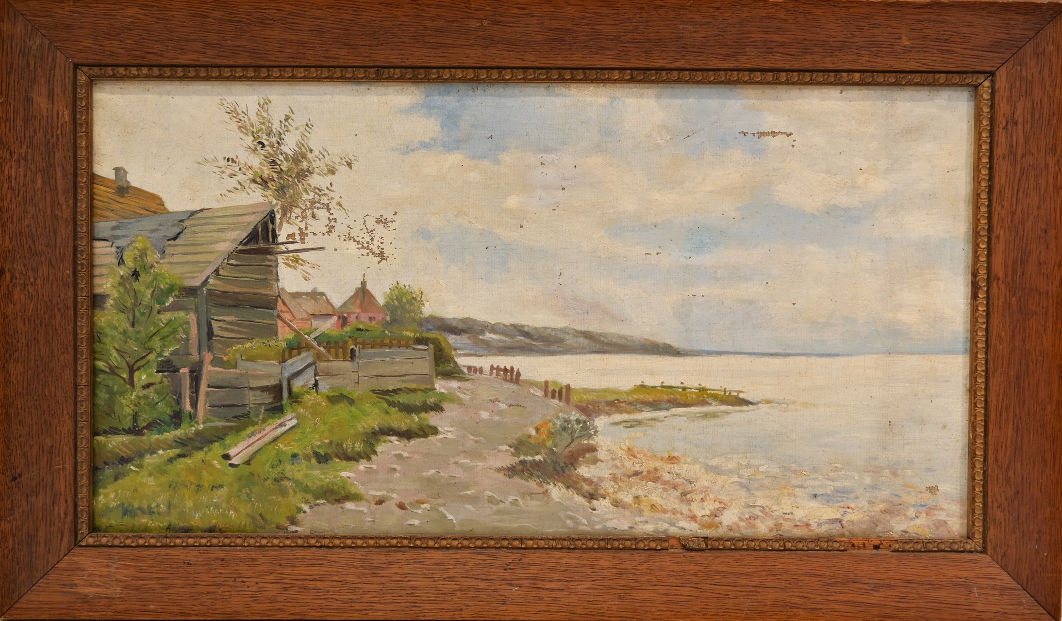 "Volga", oil on canvas, unsigned, Russian painting of the 19th-20th centuries. - Image 2 of 5