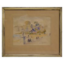 Pierre HEIDMANN (XX), watercolor on paper, French painting of the 20th C.