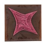 "Pink Star", French art of the 20th century, atelier"s stamp on the back. "Michel Berard Ateler".