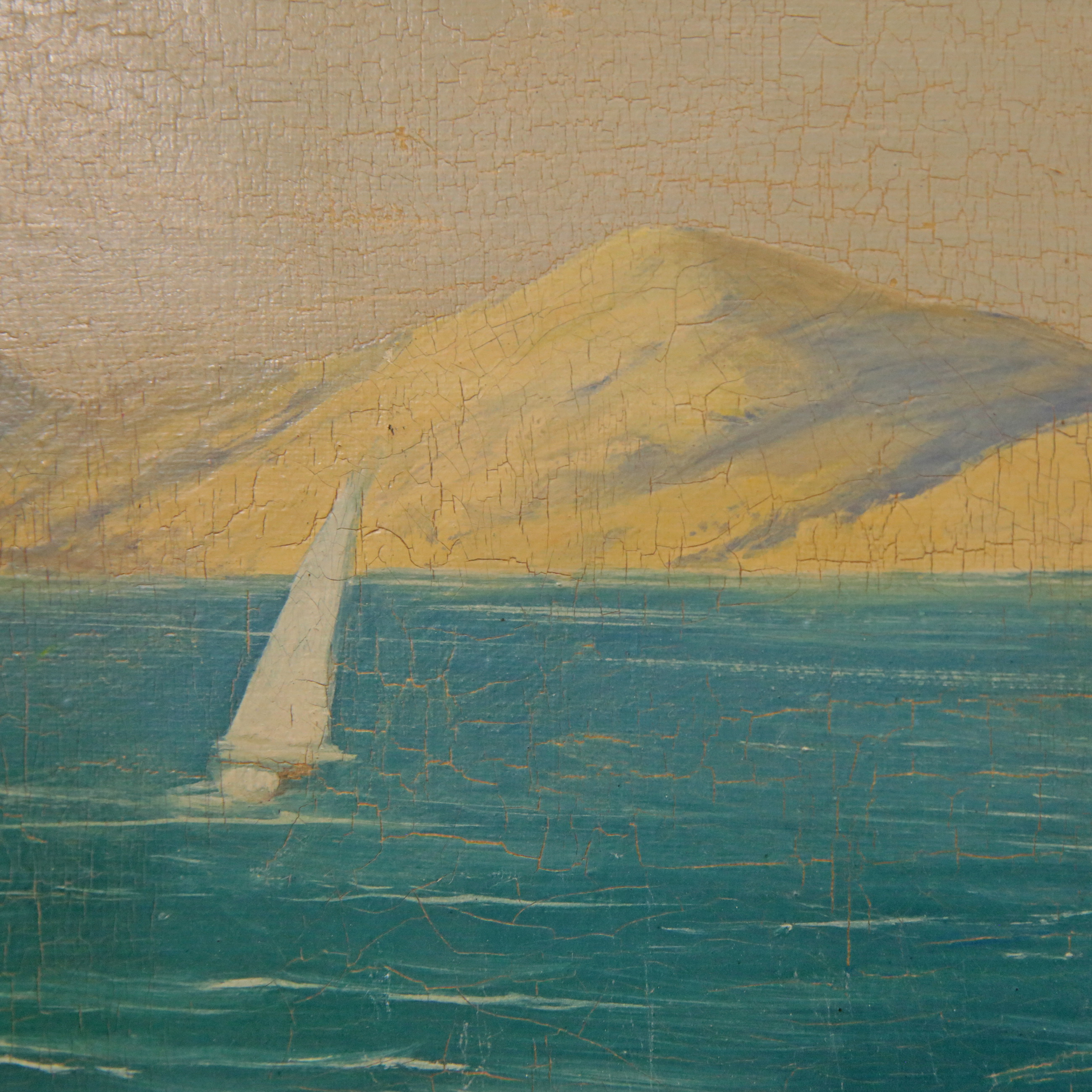 B. Amable "Bay of Provence", oil on canvas, artist"s signature, French painting of the 20th century. - Image 3 of 5