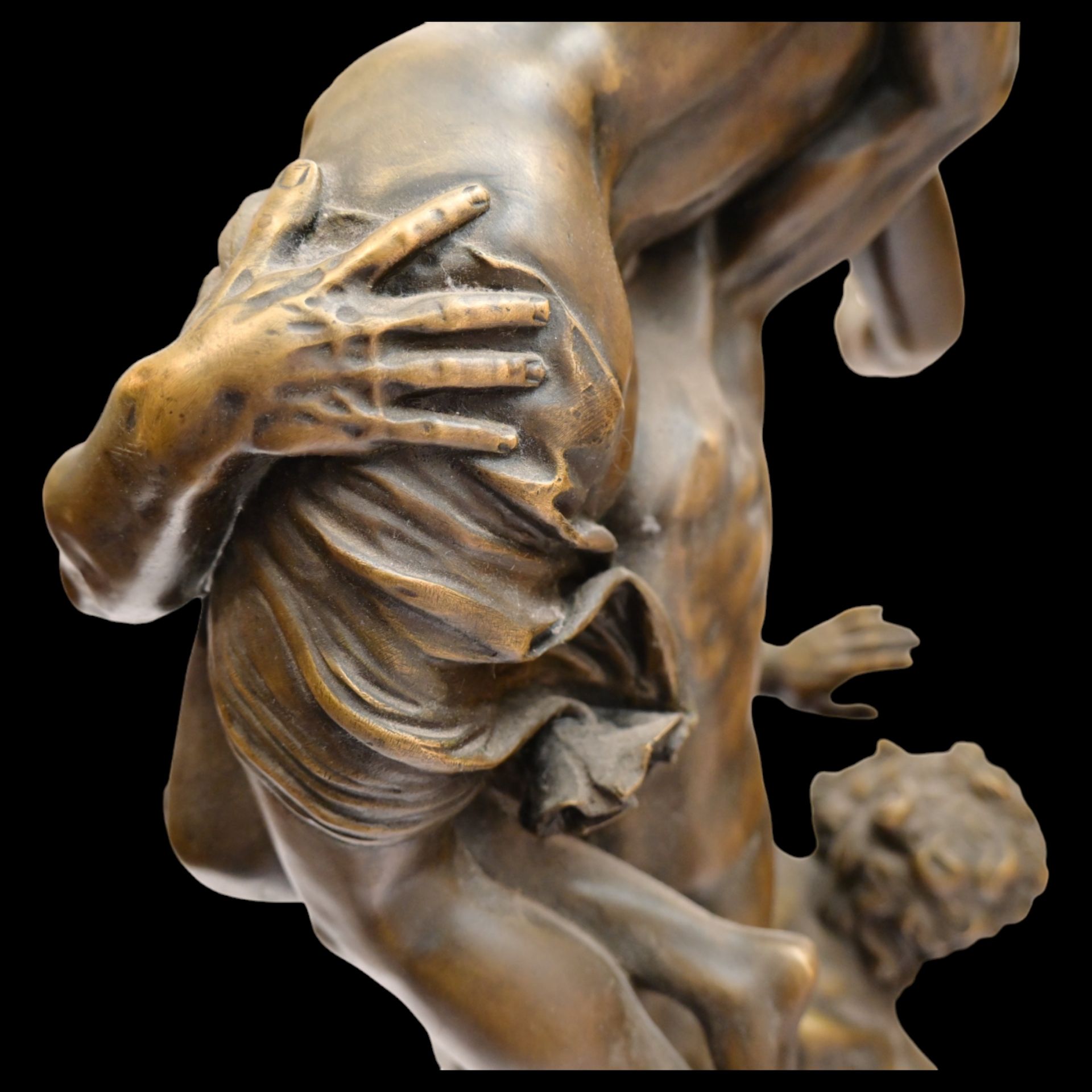 "Abduction of the Sabine women" Bronze sculpture, signed "Jean de Bologne" to base. France, 19th C. - Bild 14 aus 14