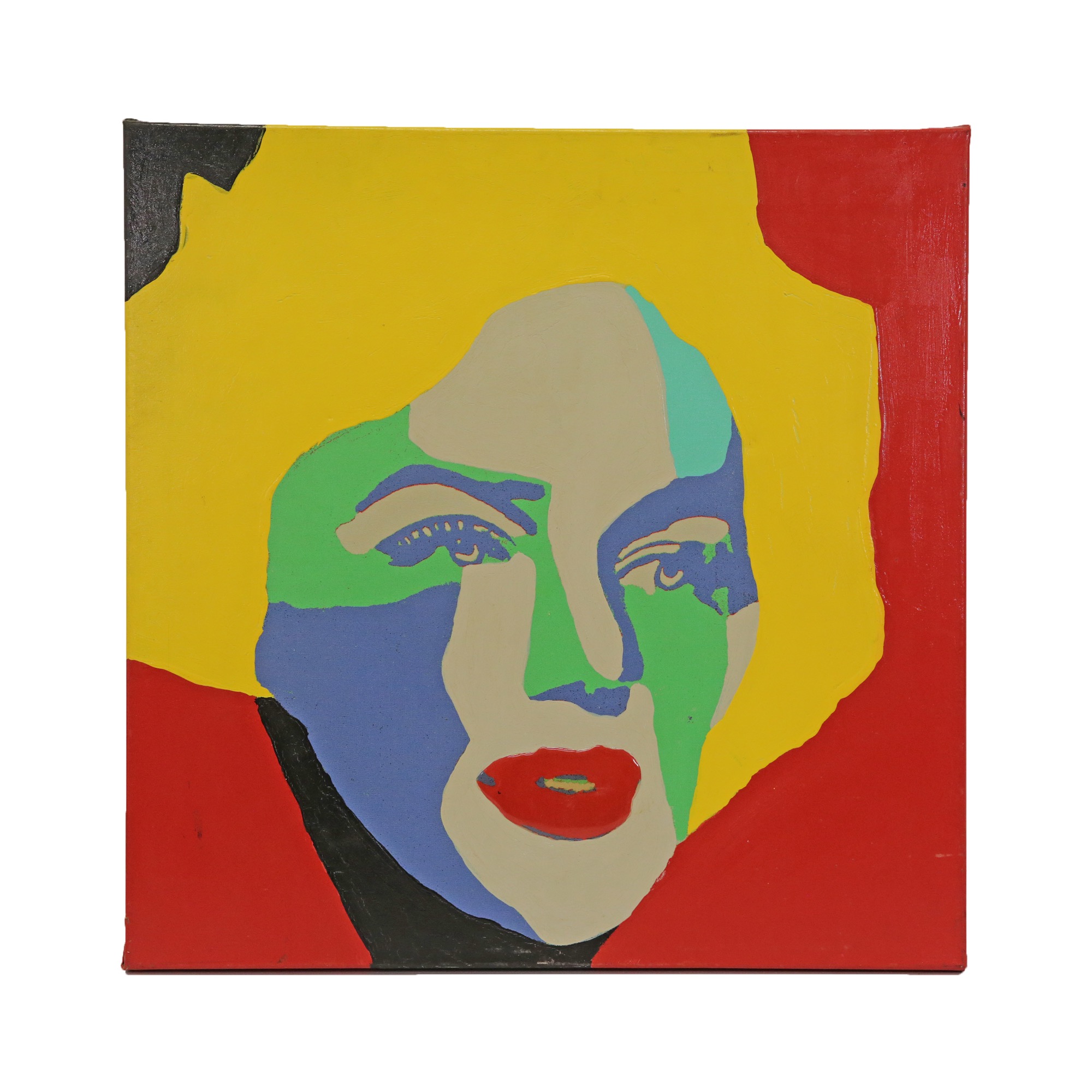 Set of 3 paintings Gunther EDLINGER (1958) "Maryline Monroe", "John Lenon", "Portrait Maria Callas". - Image 3 of 12