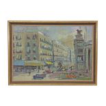 Painting "STREET IN SPAIN" unsigned, to the taste of Lucien ADRION (1889-1953), oil on canvas.
