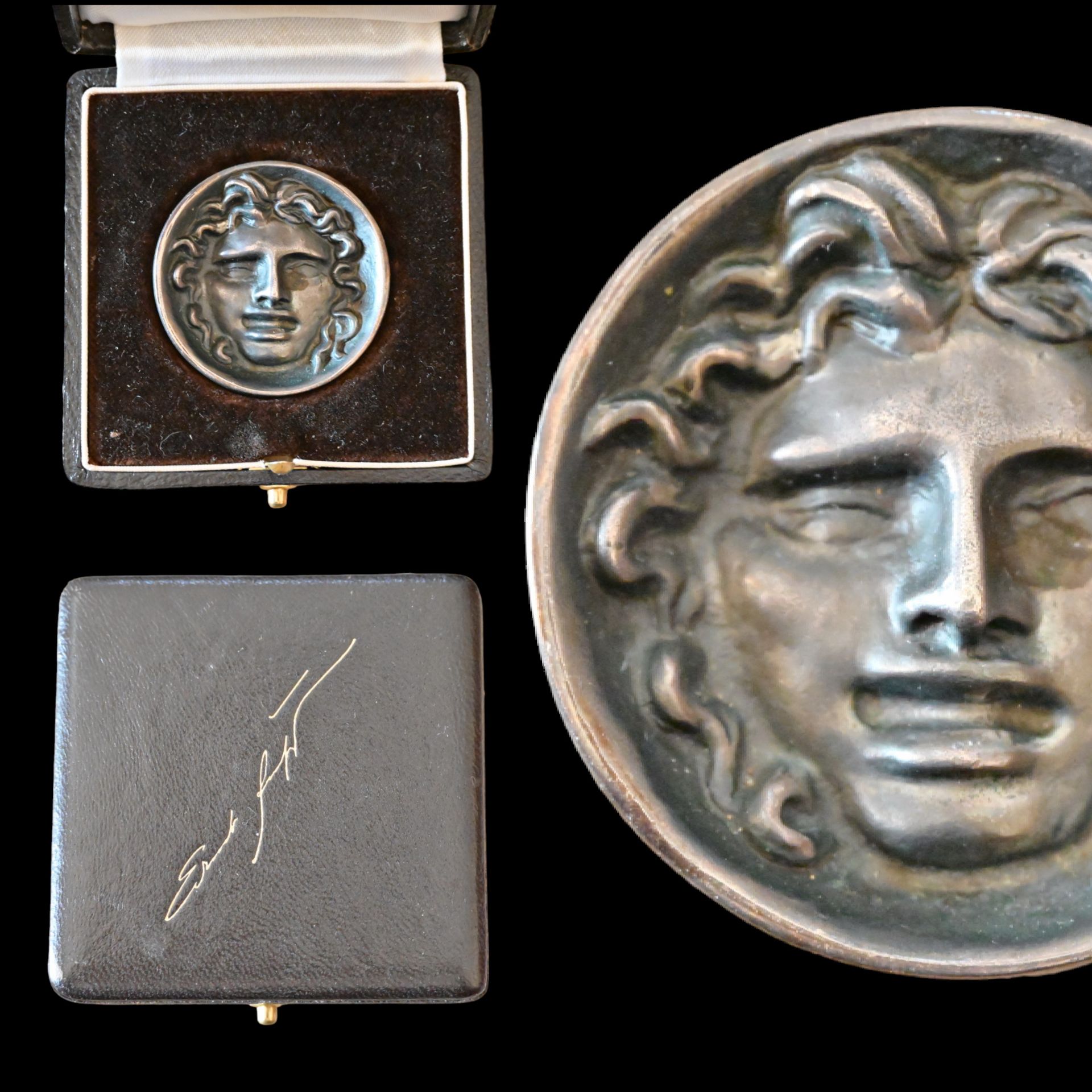 _Ernst Fuchs (1930 Ð 2015) "Adonis" silver medal, original case, signature of the author, 20th C.