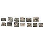 Set of 13 stamps for engravings on the theme of Napoleon and the First Empire.