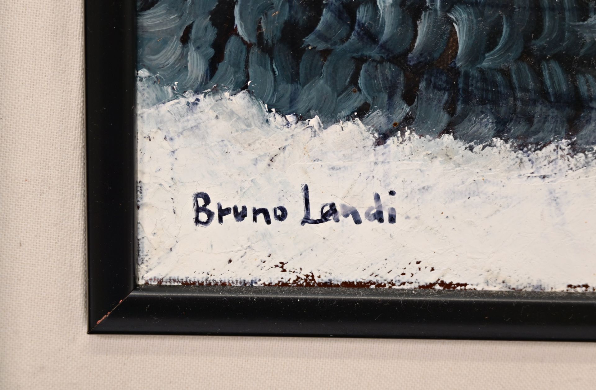 Bruno Landi (1941) Oil on canvas, "Bossetto Le Pa Modeua" Italy, 2015. - Bild 3 aus 8